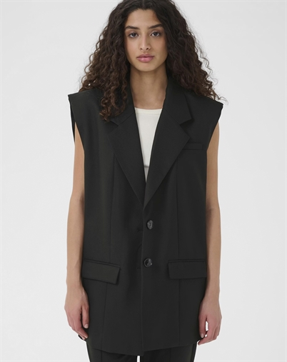 Gestuz - GZPaula Long Vest - Black